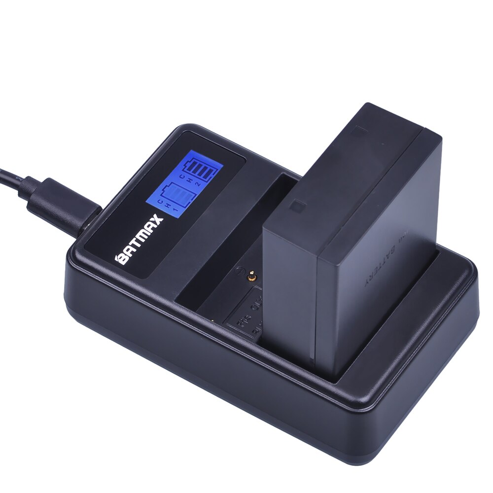 Batmax 2 pièces 1800mAh BLH-1 BLH1 caméra Batteries Accu + LCD double USB chargeur pour Olympus EM1-2 EM1 Mark 2 caméras