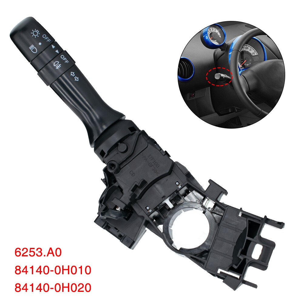 6253A0 Car Turn Signal Switch Lever Combination Headlight Switch Stalk For Peugeot 107 For Citroen C1 For Toyota Aygo