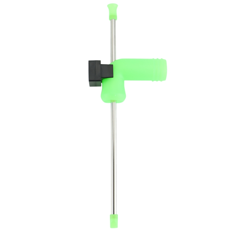 Beer Snorkel Straw Beer Bong Funnel Slammer Double Snorkel Drink Beer Bar Tools Festivals Party Dispenser with Timer: green