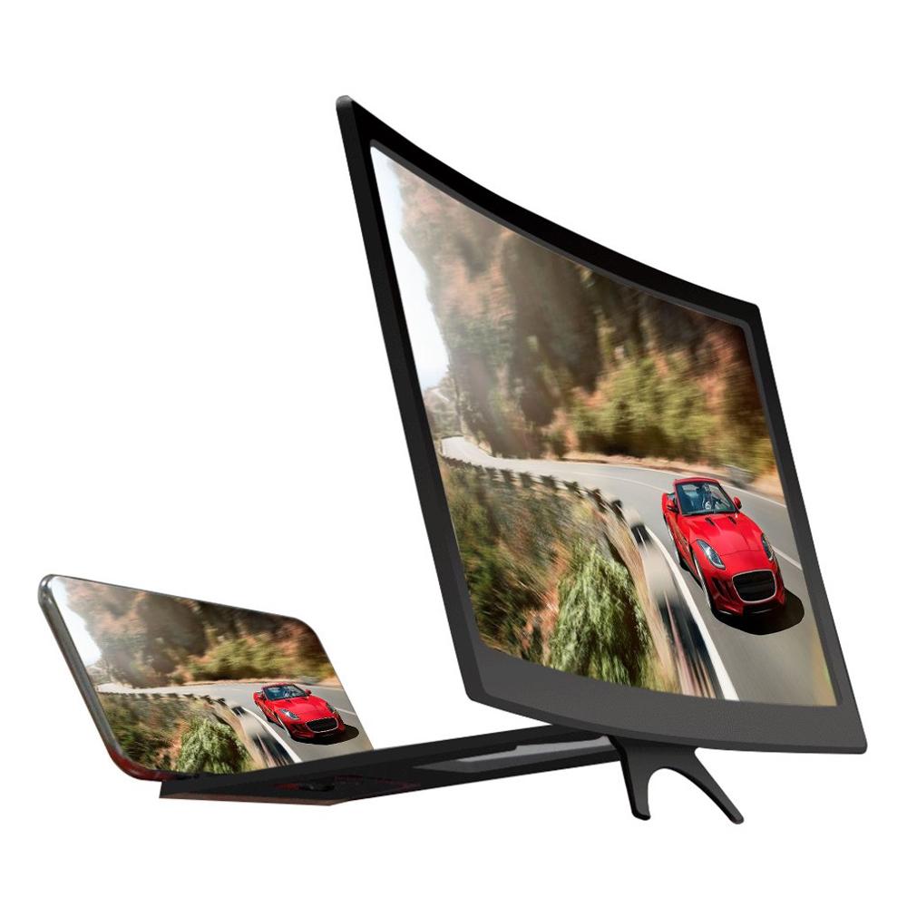 12 Inches 3D Hd Phone Screen Magnifier Movie Video Amplifier Holder Enlarger Screen Smart Phones Magnifying Bracket