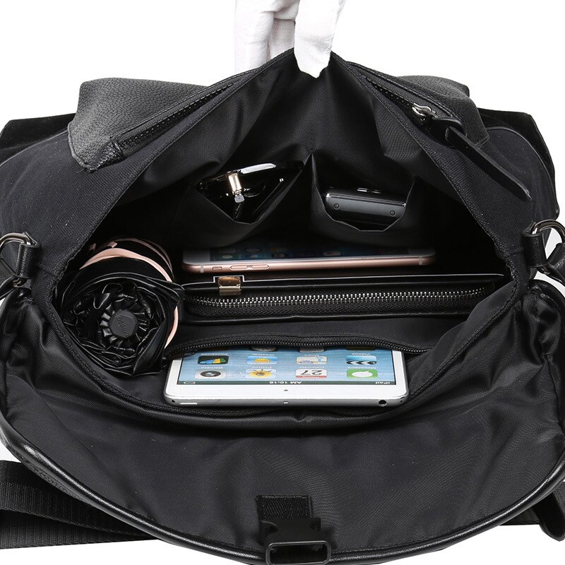 Jonge Jongen Zwart Sport Messenger Bag Studenten Fiets Schoudertassen Tieners Riding Bag Mannen Bike Sport Messenger