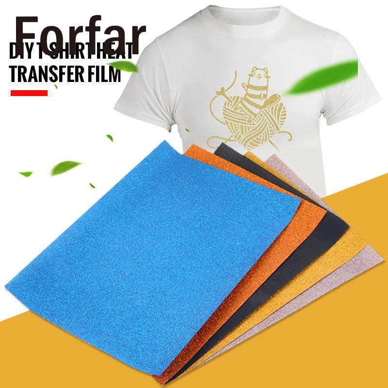 1 stücke T-Shirt Drucken Papier Eisen auf Papier Licht Farbe Diy Bild A4 funkeln Stoffe Tuch Inkjet Drucker dauerhaft Textilien