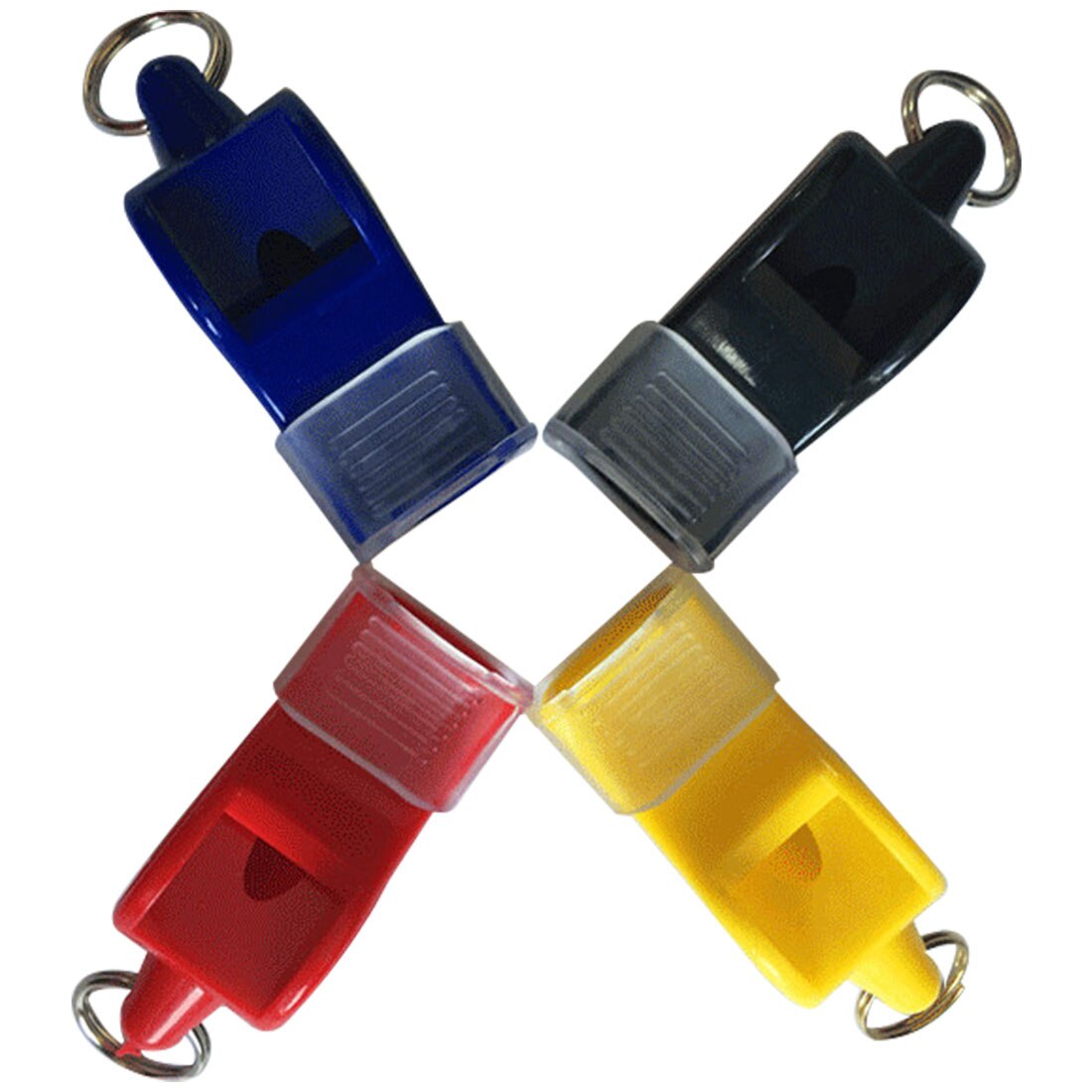 Silbato de plástico para fútbol, baloncesto, Hockey, béisbol, árbitro deportivo silbato de acampada, supervivencia con cordón, 1 Uds.