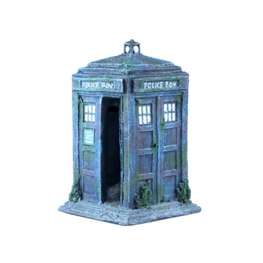Aangekomen hars thuis aquarium ornament politiebox aquarium ornament aquarium aquarium aquarium decoratie