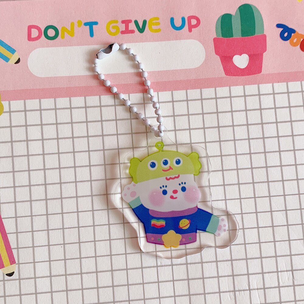 Milkjoy Bentoy Kawaii Keychain Travel Tag Girls Key Chain Bag Pendant Children Bag Accessories: 3