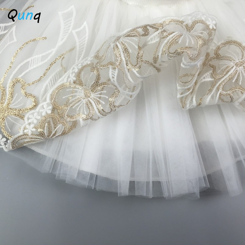 Falda de tutú de encaje para niñas, ropa de princesa blanca con flores para niñas de 2, 3, 4, 5, 6, 7, 8, 9 y 10 años
