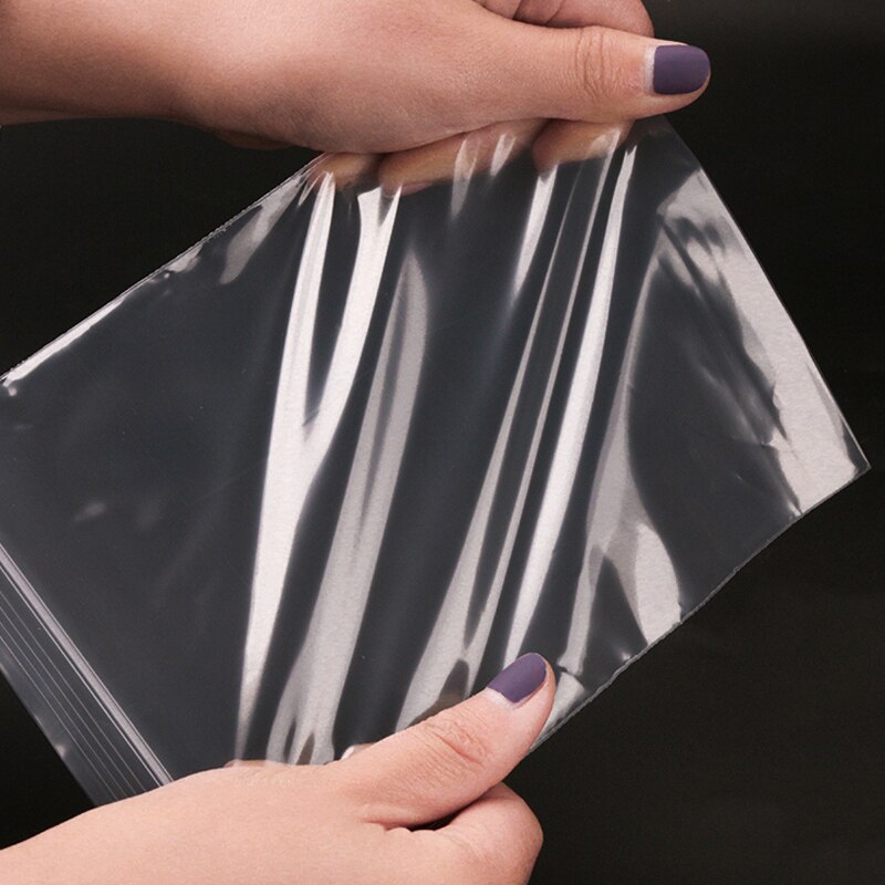 Small Sealed Bags Clear Plastic Bags Vacuum Storage Bag Resealable Transparent Bag Bag Jewelry ID Photo Bag