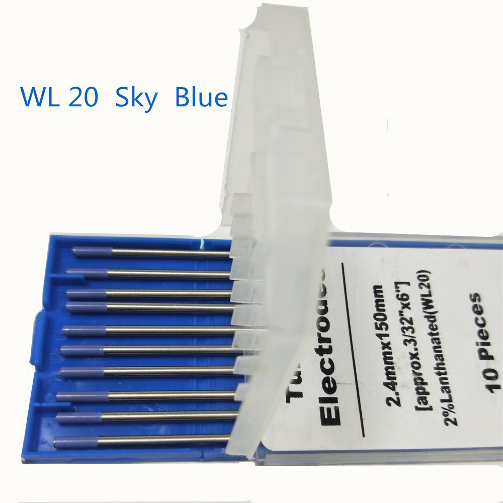 WL20 elektroda wolframowa profesjonalnego elektroda spawalnicza Tig 1.0 1.6 2.0 2.4 3.0 3.2 4.0mm dla opcji 2.0% Lanthanated dla spawarka Tig