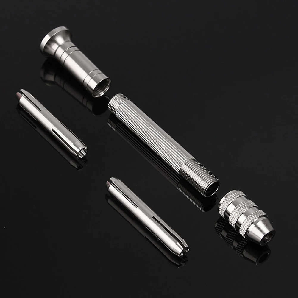Mini taladro Manual semiautomático, mandril de empuje Manual de aleación de aluminio, brocas de 0,3-3,2mm, herramientas de perforación Manual