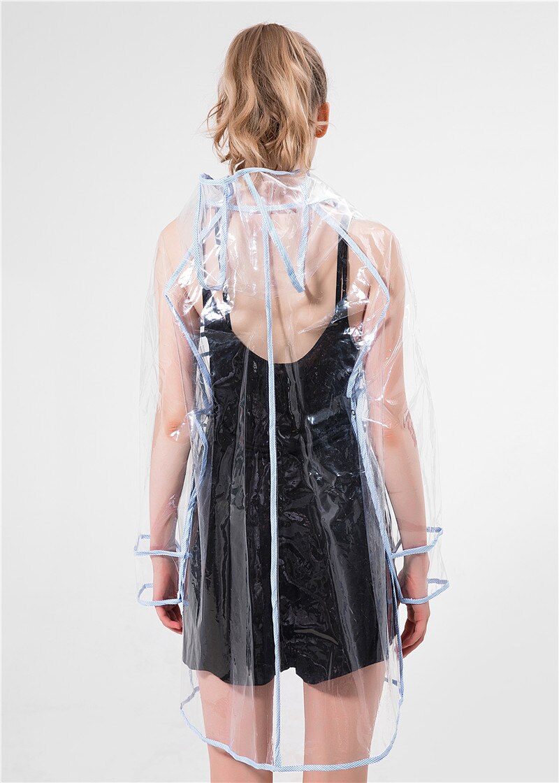 Transparent Rain Coat Waterproof Raincoat Outdoor Travel Runway Hooded Poncho Rain Coats Ladies Rainwear Cycling raincoat