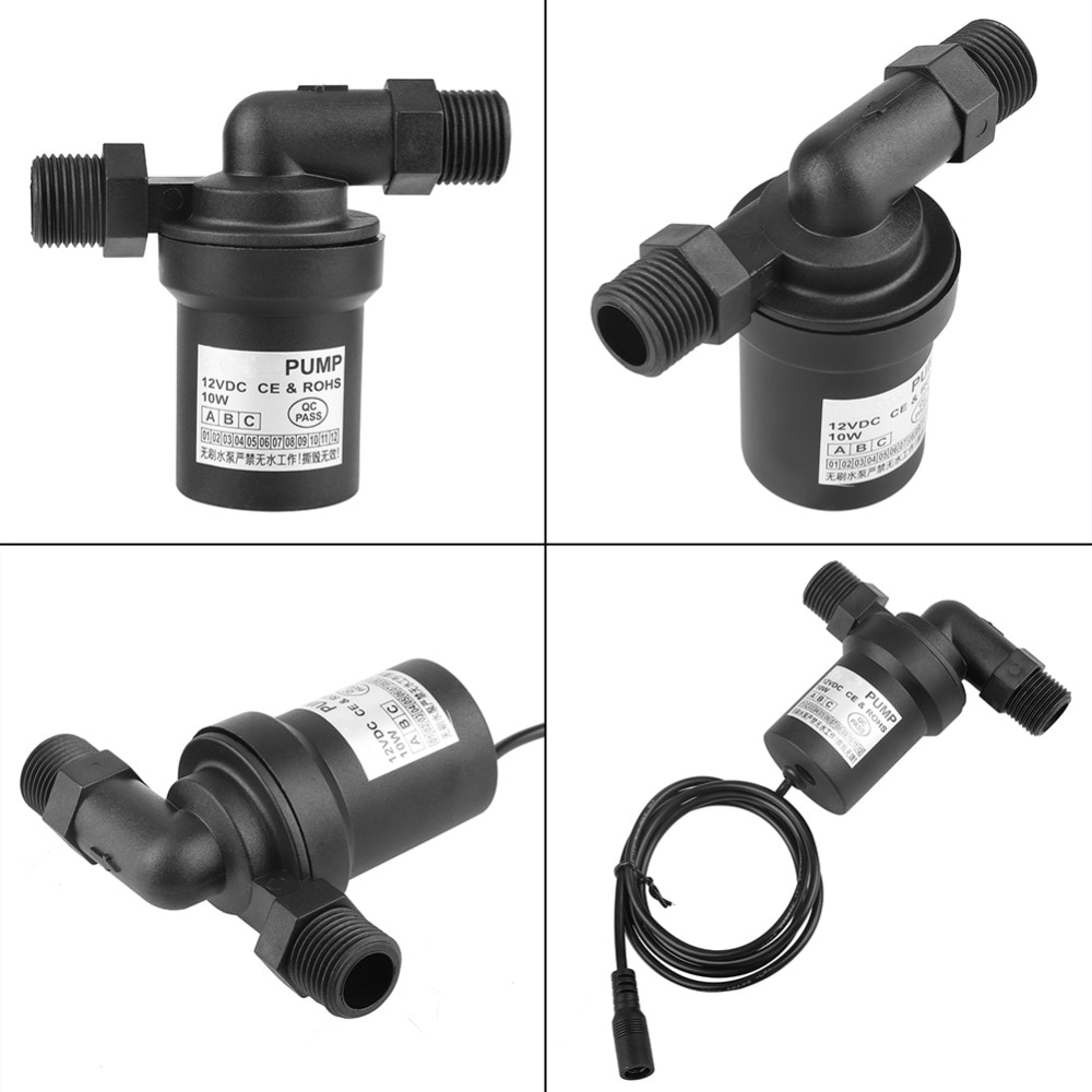 12V 10W DC Water Pump Brushless Solar Water Pump High Temperature Water Pump for Circulation Pumping