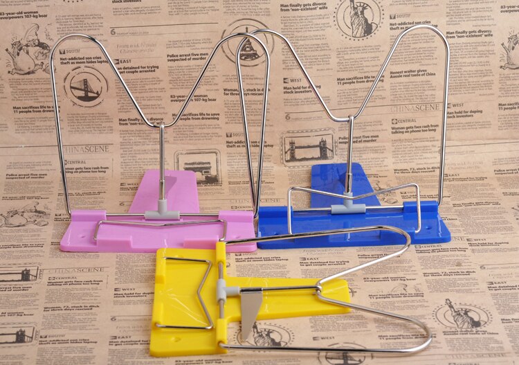 2 stks/partij draagbare boek stand voor lezen, Handig staande boek houder/boekensteunen voor boeken/mobiles/pads