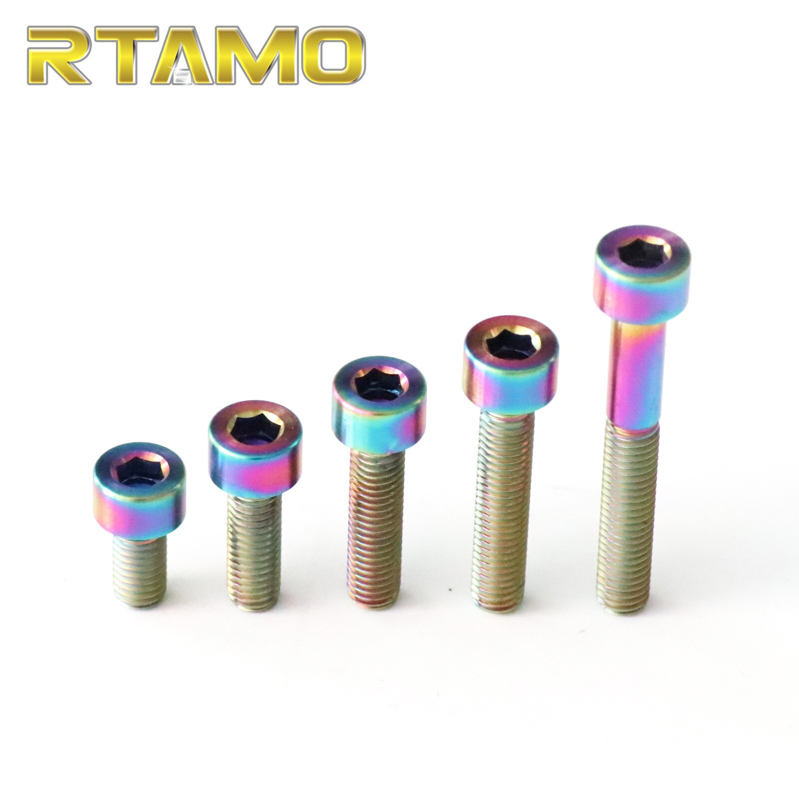 Titanium Bolts M4X10/15/20/25mm Hexagon Socket Head Cap Screws Stigma for Car,Bicycle and Motorcycle Parts: M4X25