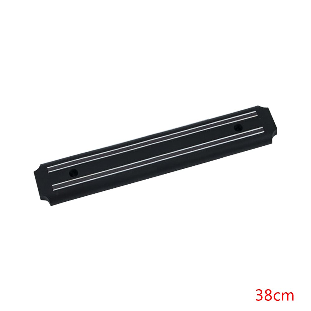 20/33/38/48cm Magnetic Knife Holder Wall Mount Black ABS Placstic Block Magnet Knife Holder For Metal Knife: 38cm