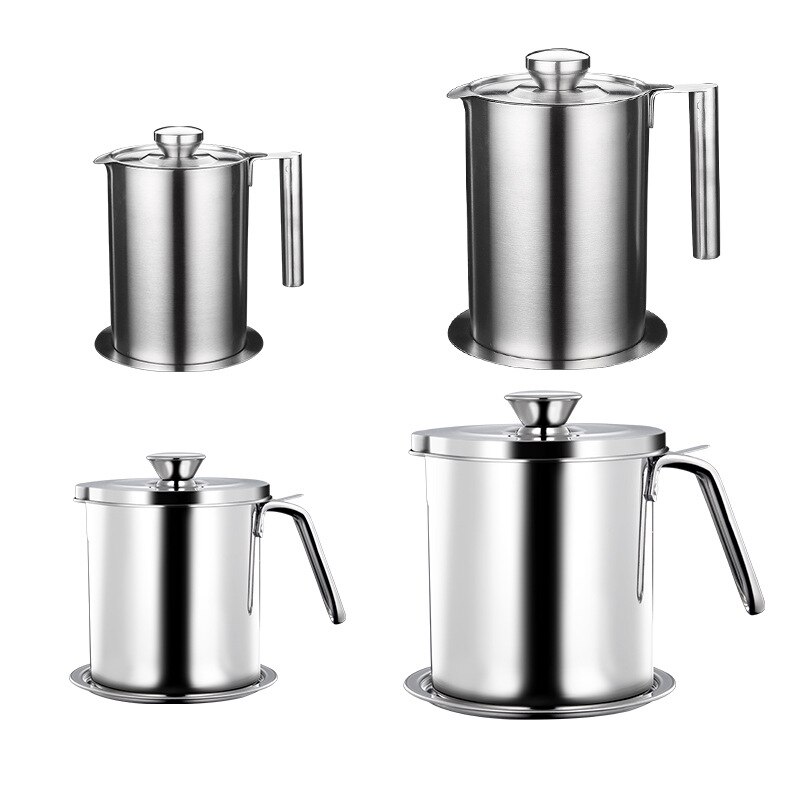 304 rostfritt stål filter olja vattenkokare olja soppa separator filter retur kopp köksredskap hushållsolja.