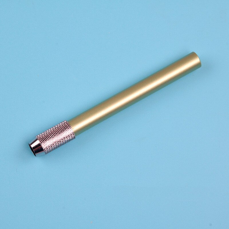 1PC 11*0.8cm Metal Adjustable Pencil Extender Sketch Pen Extender Rotary Detachable Art Student Writing Tools School Stationery: Green