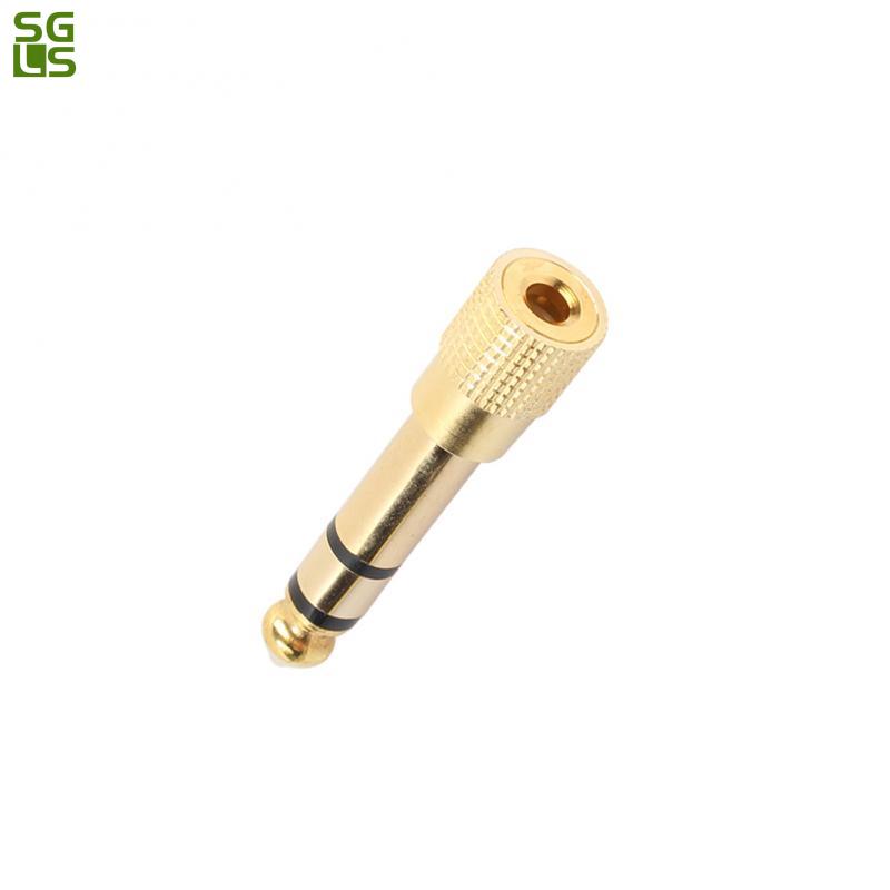 1-4 Stuks 6.35Mm Jack Naar 3.5Mm Man-vrouw Audio Connector Guitar Hoofdtelefoon Versterker Microfoon Audio adapter