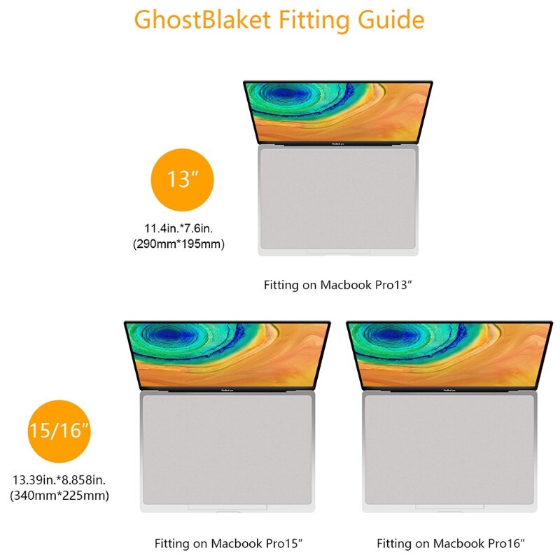 Stofdicht Microfiber Beschermende Film Cover Notebook Palm Toetsenbord Deken Laptop Reinigingsdoekje Voor Macbook Pro13/15in