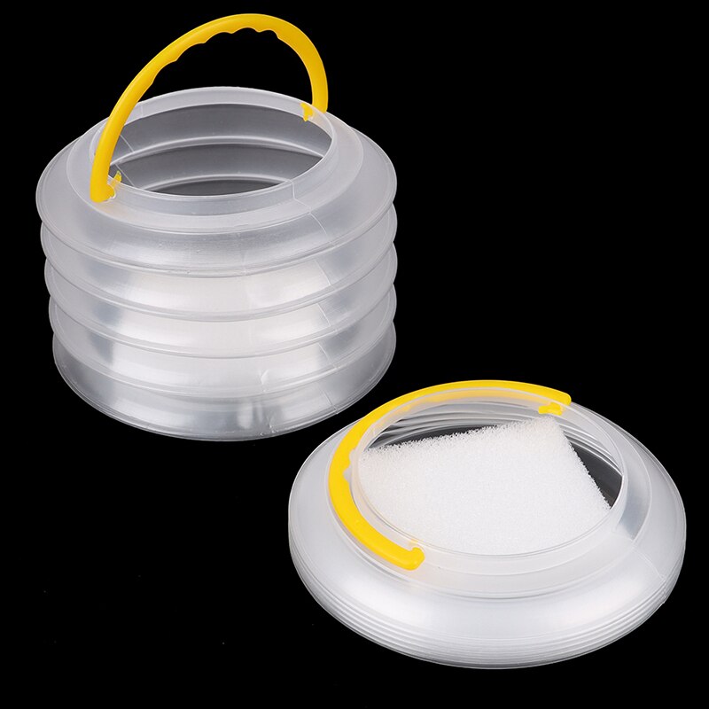 Flexible Painting Brush Washing Bucket Watercolor Paints Collapsible Buckets Foldable Bowl Travel Washer 3 Pcs