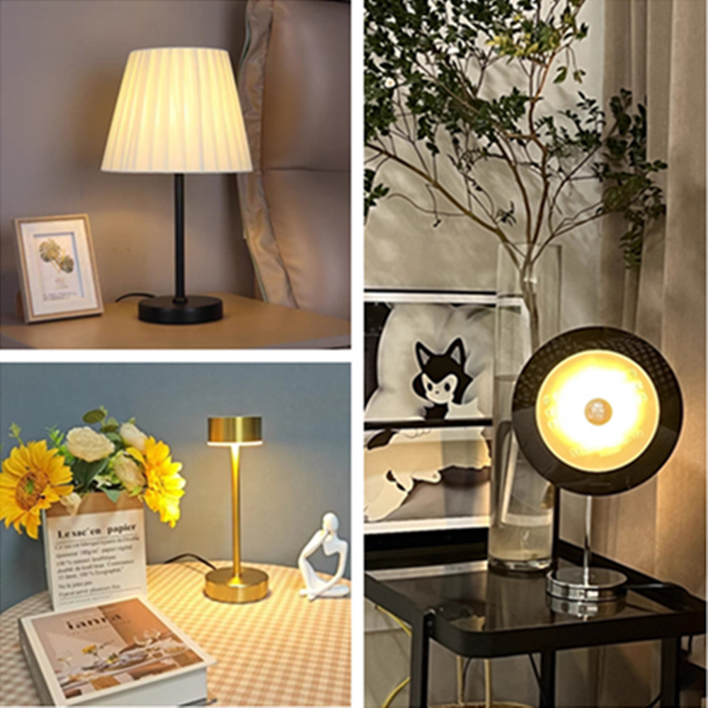 12 cm ~ 30 cm Tisch-Stehlampe mit Metallsockel, 10 mm Zentralloch und Seitenloch, nach innen gefaltete Kante 5 mm, für Tischlampe/Stehlampe