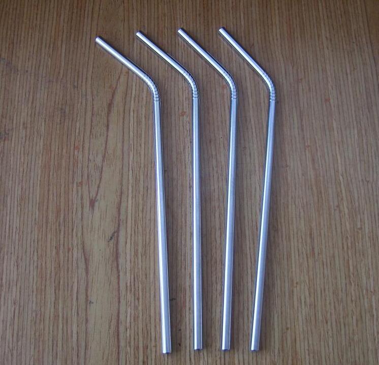 Pajita de acero inoxidable reutilizable, pajitas rectas y curvas, de más tamaño, 30oz y 20oz