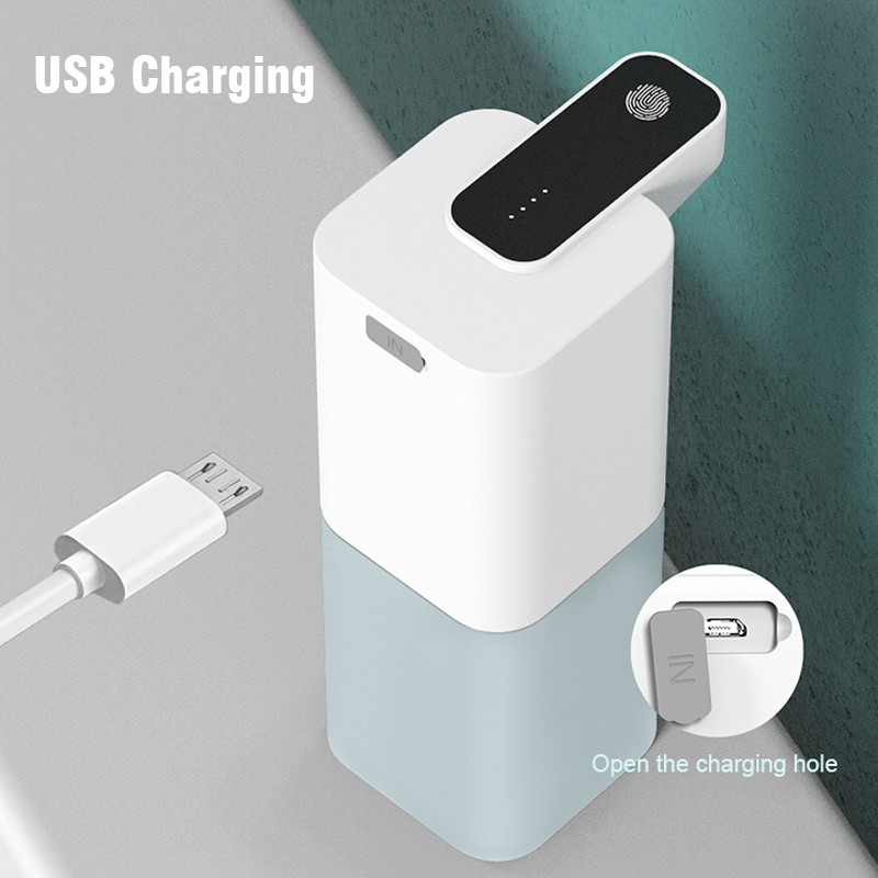 Automatische Inductieve Zeepdispenser Schuim Wassen USB Oplaadbare Slimme Handwas Zeepdispenser Alcohol Spray Dispenser
