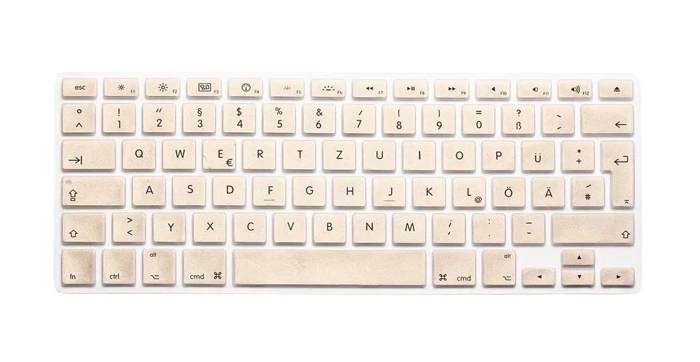 Russische Tastatur Abdeckung Silikon Euro Eu Für Apfel Macbook Luft Profi Retina 13 15 17 alte modell Russland Laptop Haut für Mac Buch: Gold