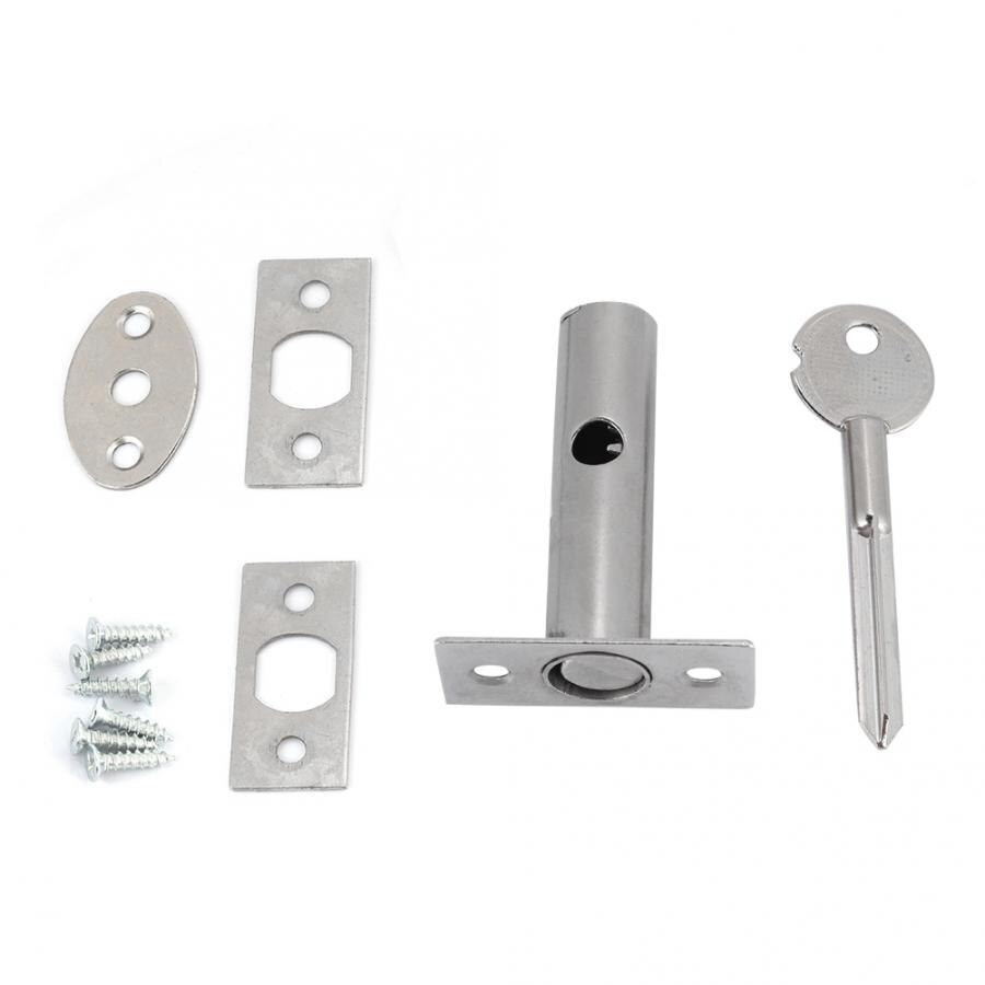 Iron Pipe Well Lock Hardware Pipe Tube Well Invisible Lock for Fireproof Door Escape Aisle Lock Stainless Stee Concealed door Ha