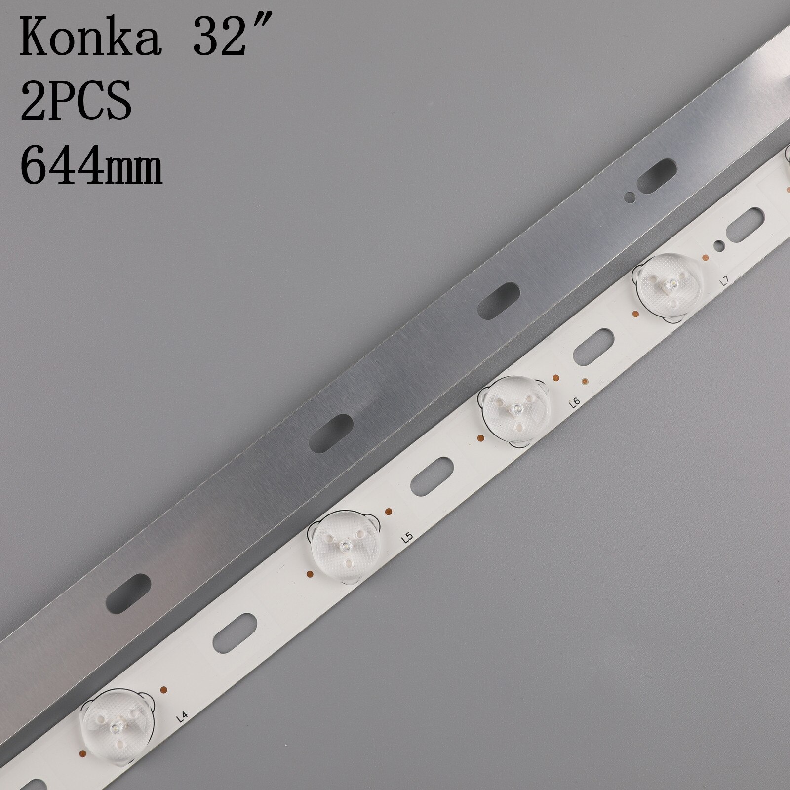 2pcs x 32 inch LED TV Backlight Lens Strips LED32F3300C 35016695 IC-BKKL32D019 for 32'' Konka 12-LEDs 644mm