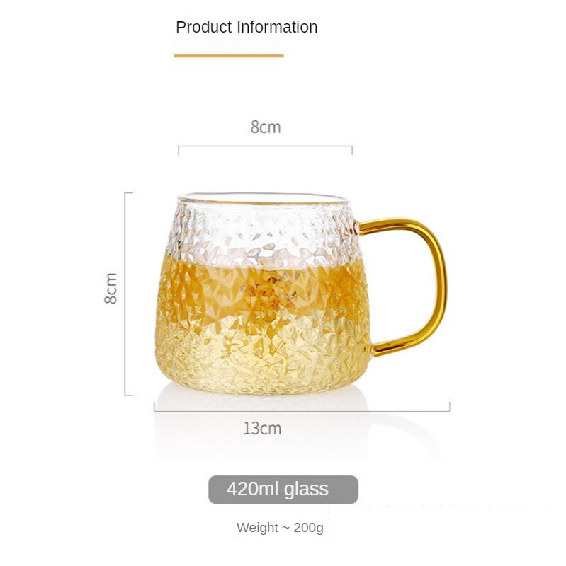 ABOOFAN Tasse à thé en verre résistant à la chaleur avec bec ABOOFAN Tasse à thé en verre résistant à la chaleur avec bec
