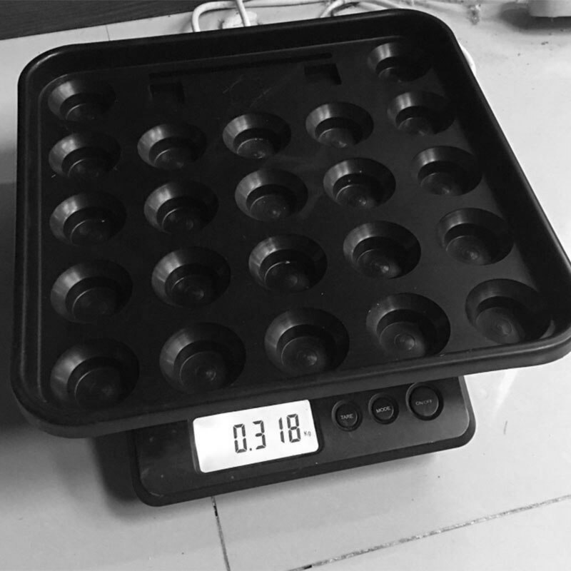 Il vassoio per palline da biliardo contiene 22 palline in materiale plastico che trasporta un impostato completo di biliardo da biliardo accessorio per biliardo da biliardo portatile