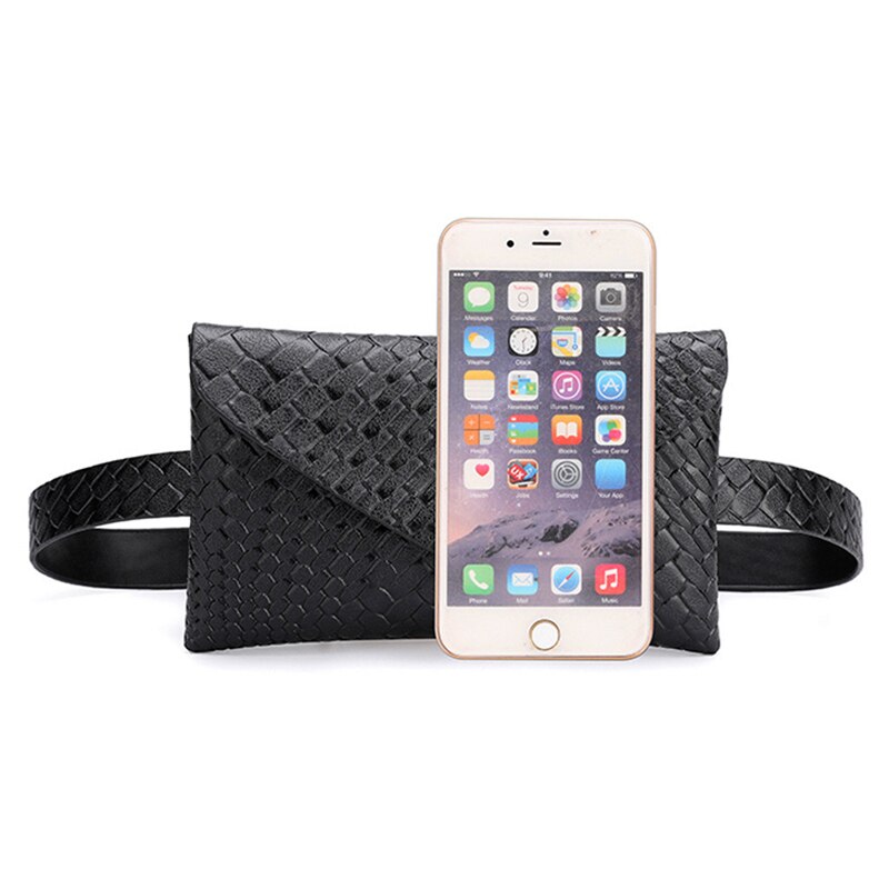 PU Leather Weaving Envelope Handbag Women Outdoor Hasp Solid Classic Messenger Bag Chest Bag Small Bags torebki damskie A40