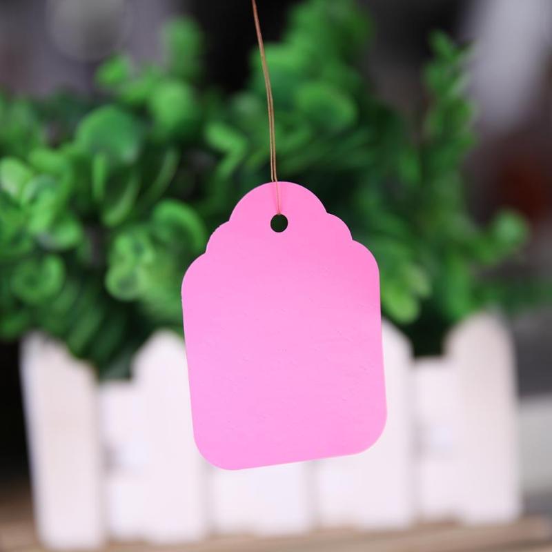 100Pcs Plant Tag Plastic Plant Tag Garden Gardening Label Plant Flower Nursery Label Marker Plant Hanging Label 3.6x2.5cmcm