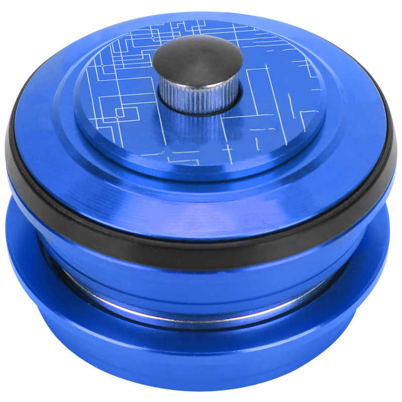 Mountain Bike Front Fork Headset 44mm Threadless Aluminum Alloy Headset Replacement: Blue