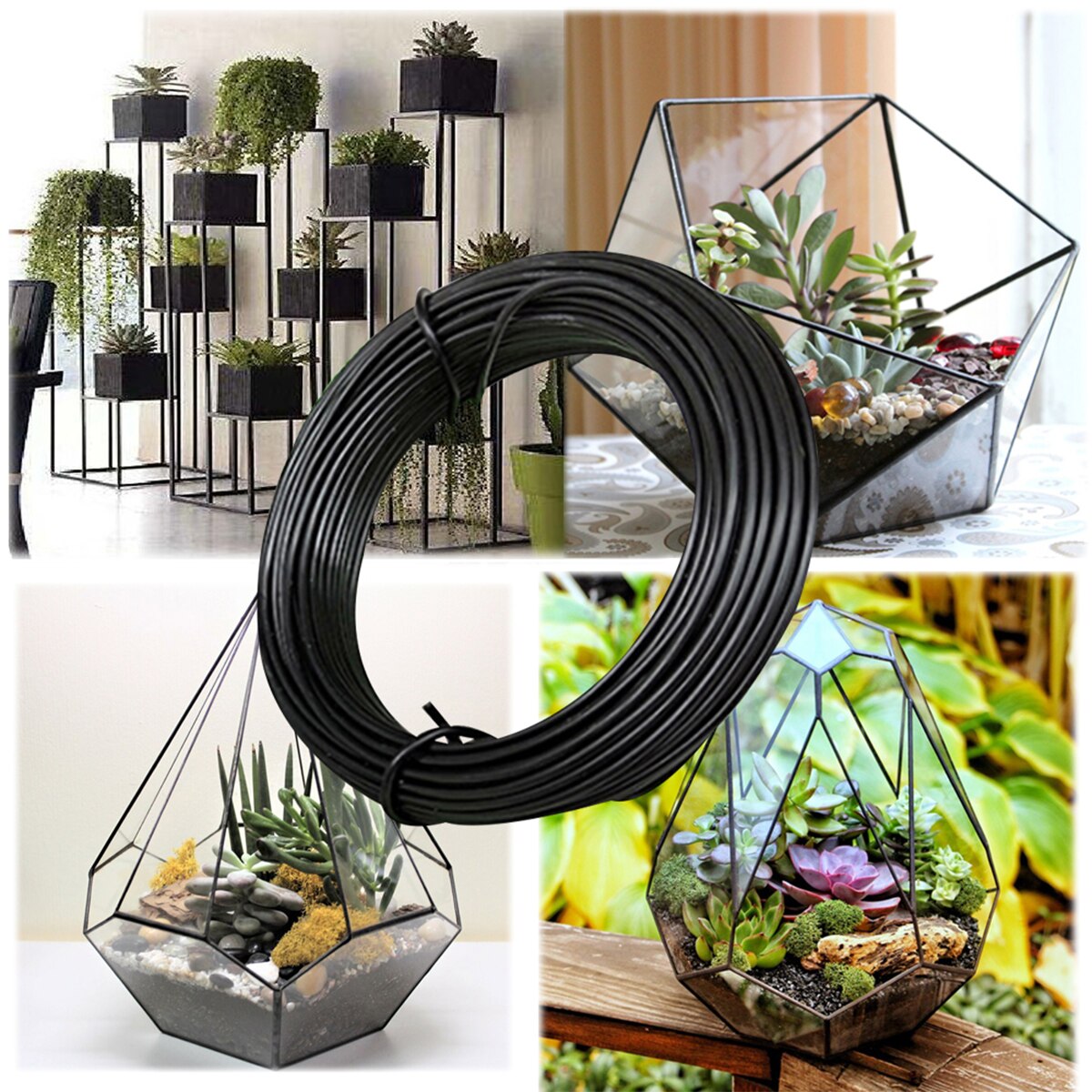 Home Garden Iron Wire loop Multifunction Wire Gardening Flower Twist Craft Winding DIY Home Use Plant Shape Wire Tool Decoration