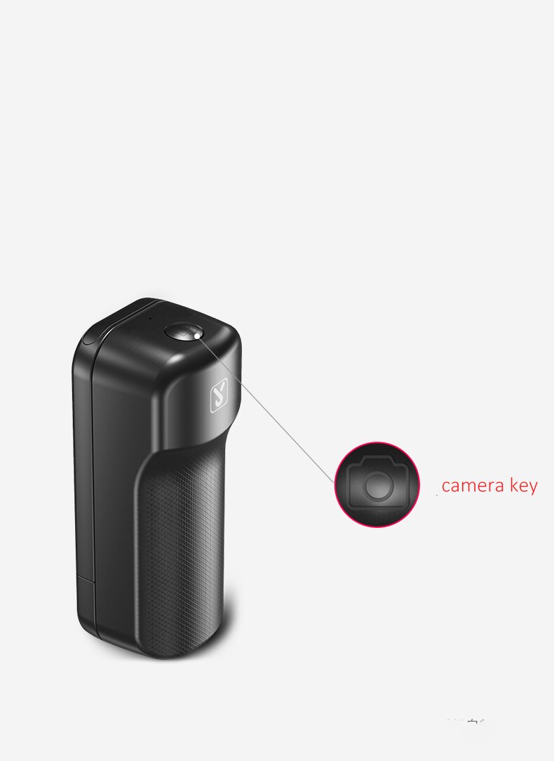 Selfie booster håndtag greb bluetooth foto stabilisator holder med udløser til iphone 8 7 xiaomi huawei samsung smartphone