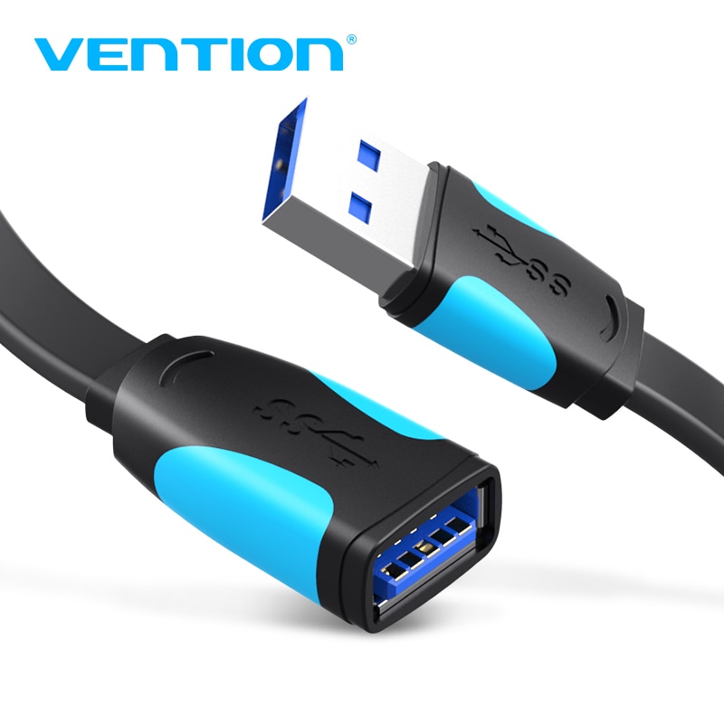 Vention-Cable de extensión USB 2,0, extensor de Cable macho a hembra USB 3,0 para ordenador portátil, PC, Smart TV, PS4, Xbox, One, SSD, USB a USB