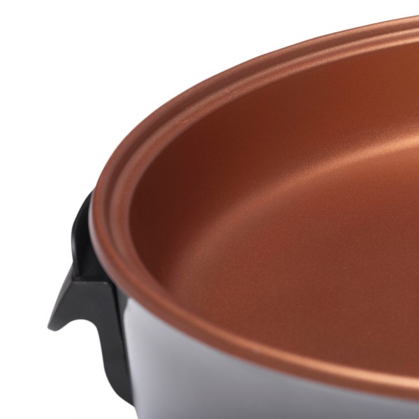 NewChef Sartén Eléctrica Multifunción de 40 cm. de Diámetro y 7 cm. de Profundidad. 1500W. Paellera Arrocera Multicazuela