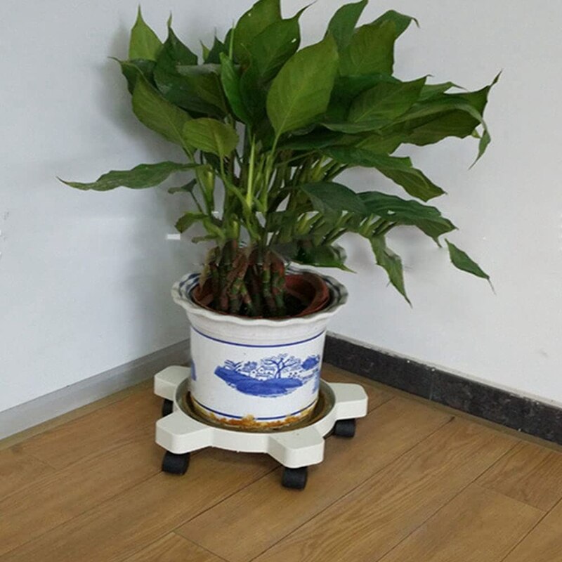 Chariot de tambour robuste de 5 gallons avec 5 roulettes pivotantes, tambour d&#39;une capacité de 70 Lb pour Pots de fleurs et seaux de 11 pouces de diamètre