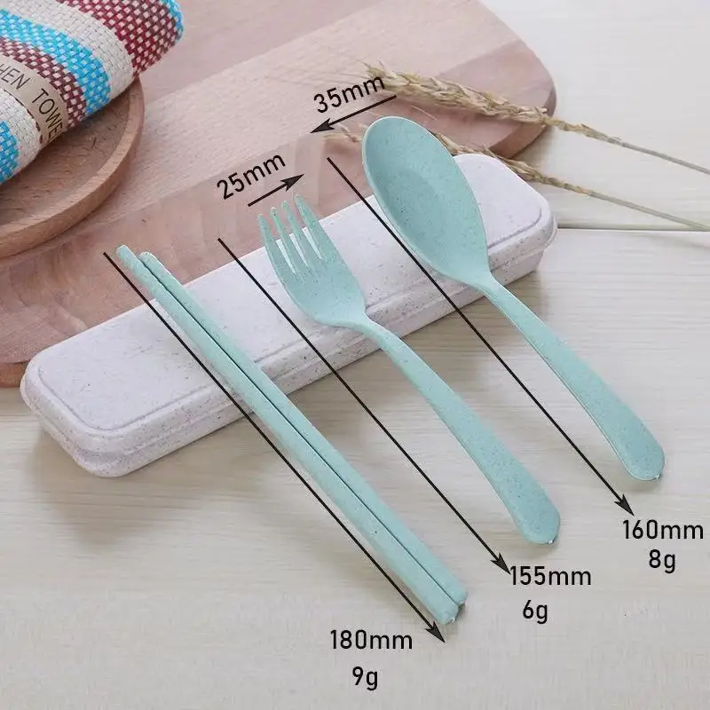 Juego de utensilios para acampar, juego de utensilios reutilizables con estuche, juego de cubiertos, tenedores, cuchara, vajilla, palillos para viajes, picnic, camping