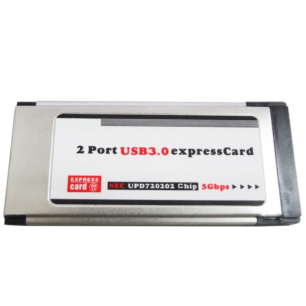 Durable Computer Notebook High Speed Adapter Stable Home Converter 2 Port 34MM Accessory Express Card Laptop USB 3.0