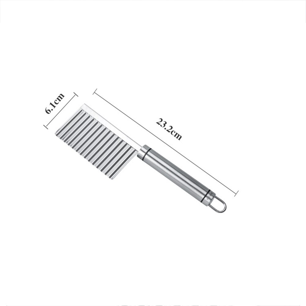 Stainless Steel Potato Cutter Chip Salad Vegetable Crinkle Wavy Cutter Tool French Fries Durable Kitchen Gadgets
