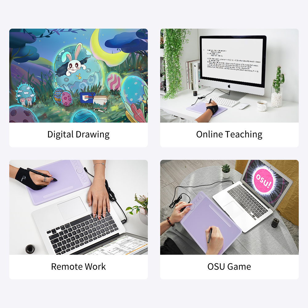 Parblo Intangbo(S) Graphic Draw Tablet Support Android Phone Digital Handwriting Pen Tablet Tilt Function Battery-Free Stylus