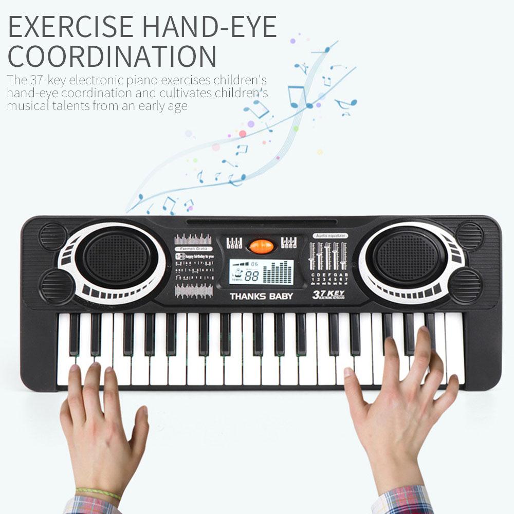 Keyboard Musical Instrument 37Key with Loud Speaker Portable 37 Key Music Electronic Organ Electronic Keyboard Piano