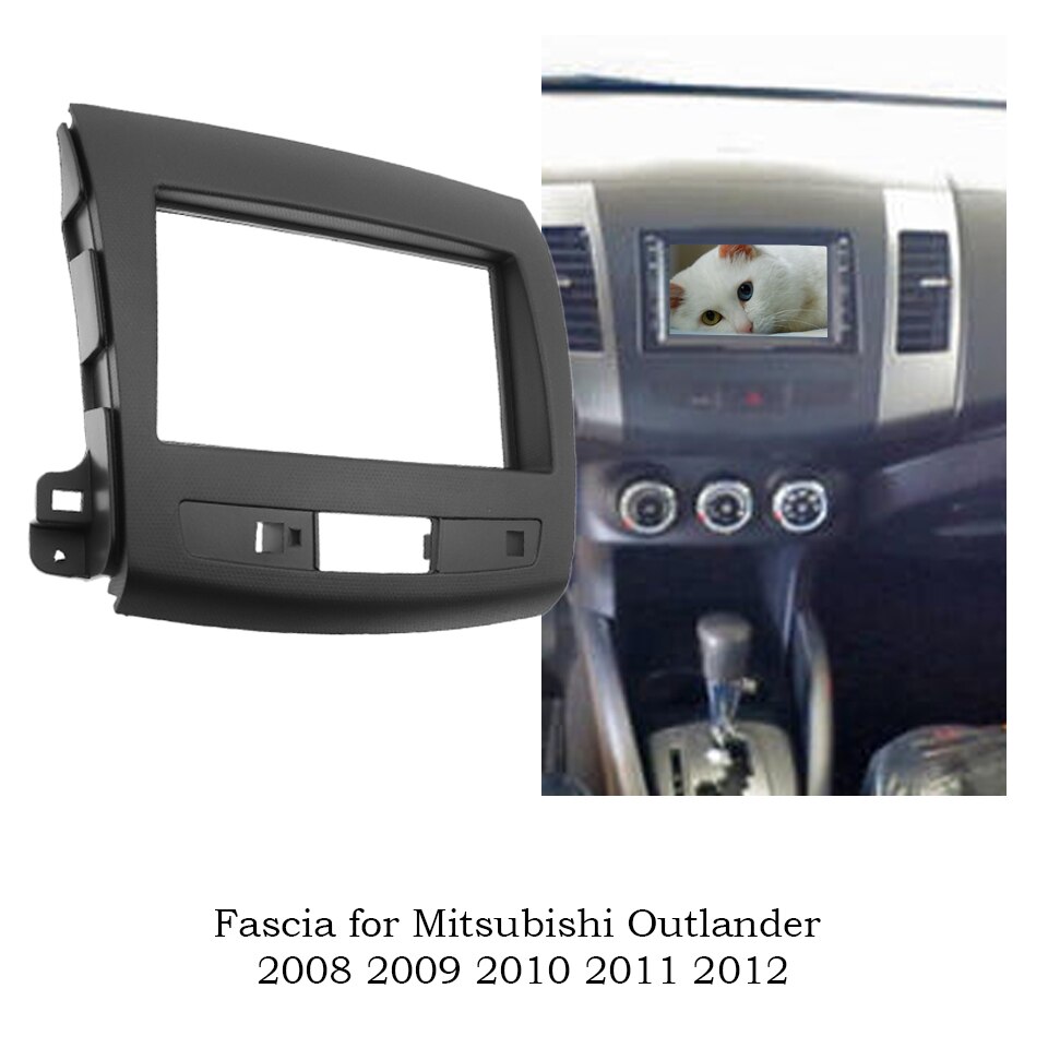 2Din Autoradio Paneel Fascia Stereo Fascia Frame Paneel Dash Mount Kit Adapter Trim Bezel Fascia Voor Skoda Rapid 2013
