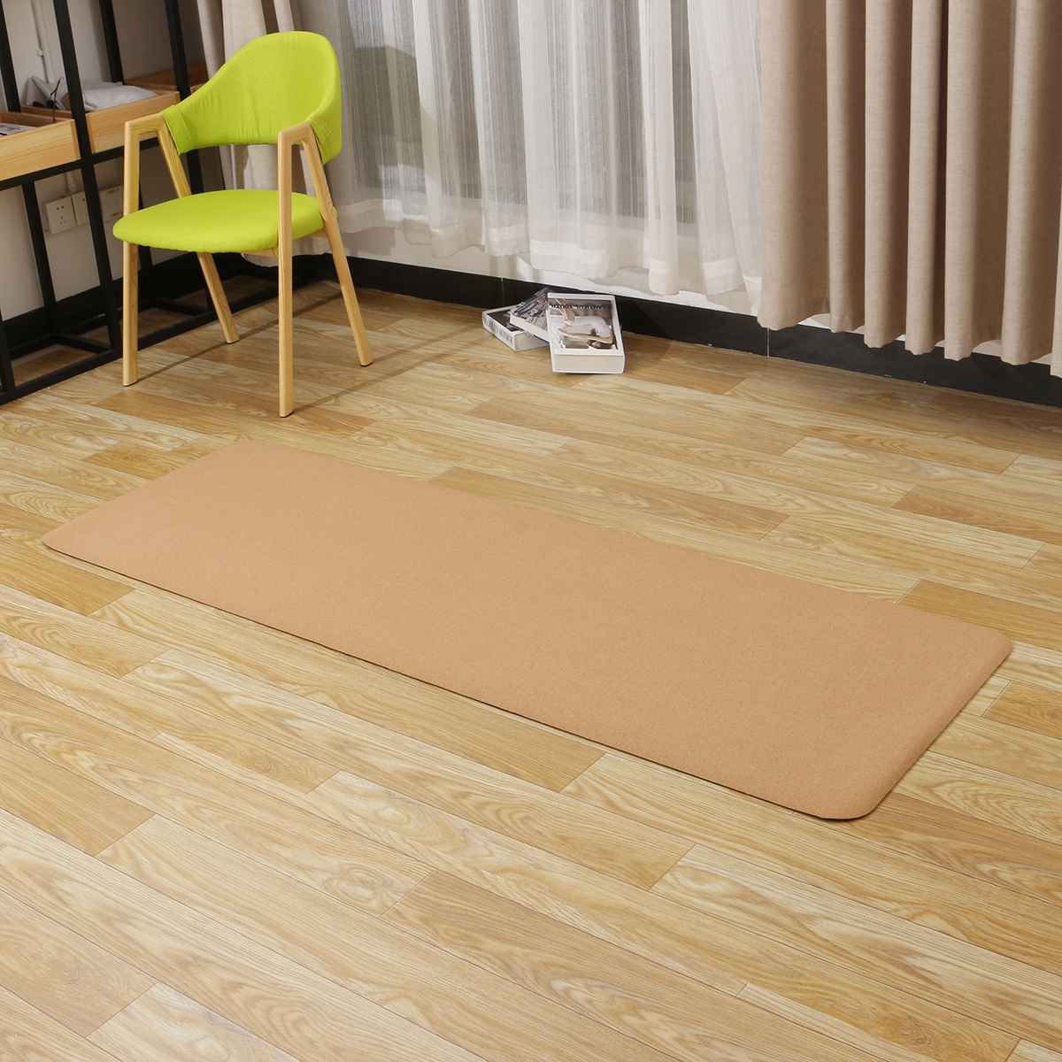 4/5/6/8 Mm Natuurlijke Kurk Tpe Yoga Mat Antislip Fitness Gym Oefening Sport Absorberen Zweet pilates Pads 183X61cm Yoga Matten
