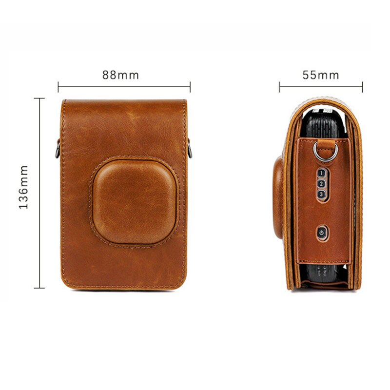 Fujifilm Instax Mini Liplay étui pour appareil Photo instantané Vintage en cuir PU Film Photo LiPlay caméra bandoulière sac pochette de protection