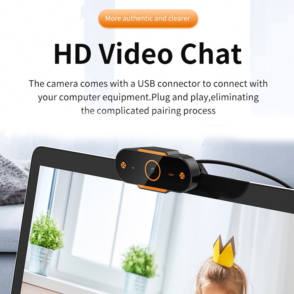 High Definition 500M Pixel Auto-focusing Web Camera Online Class Webcam for Computer