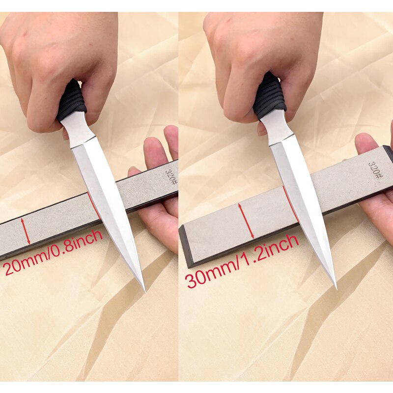 320/800/1600/2500 Grit 4Pcs Grote Diamant Slijpsteen Apex Edge Keuken Mes Scherpere Honen Slijpsteen Vaste hoek Systeem Set