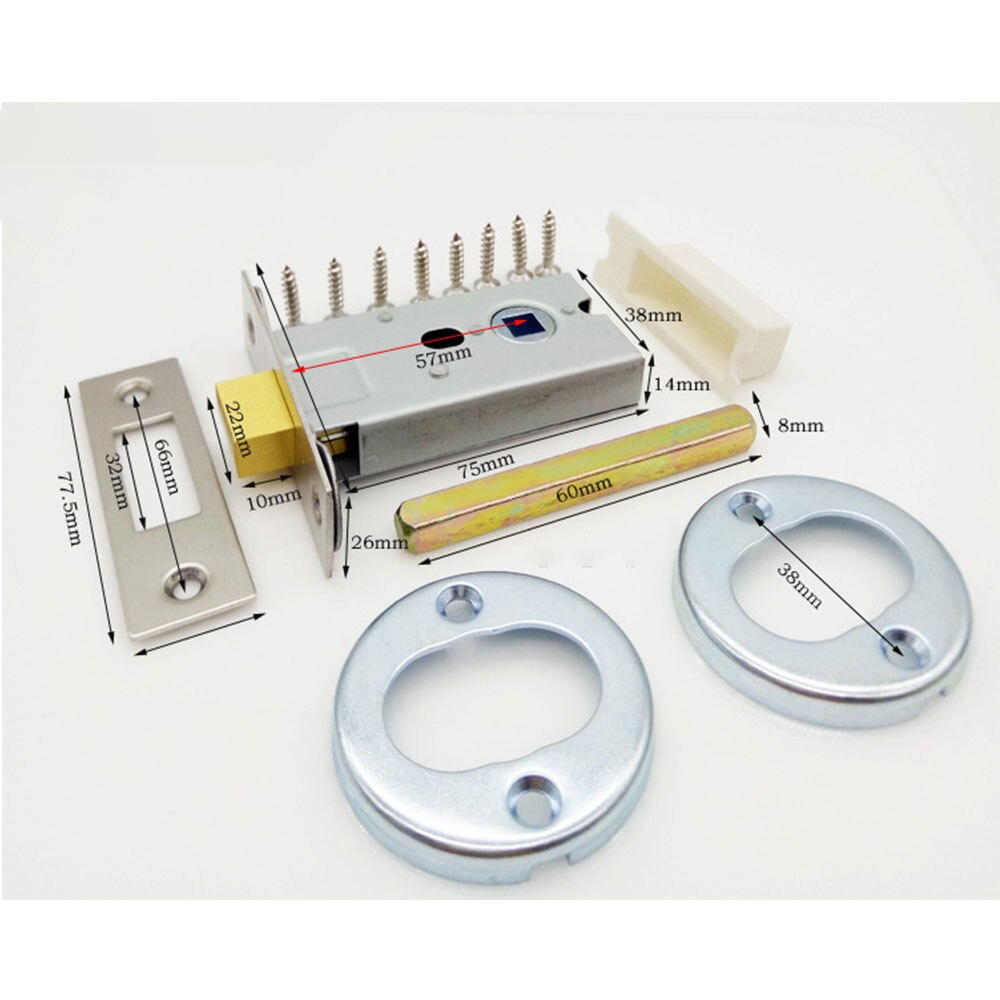 Indicator Bathroom Toilet Digital Door Lock Pick Set Handle Lock Door Latch WC Toilet Door handle Lock Bathroom Pull Knot Lock